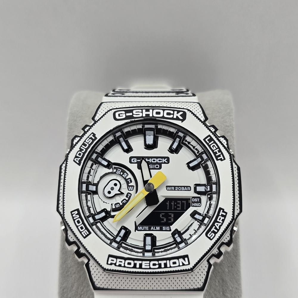 G-Shock Manga 2D Effect Watch with Yellow Accent